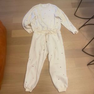 THE GREAT Sherpa Set in Washed White